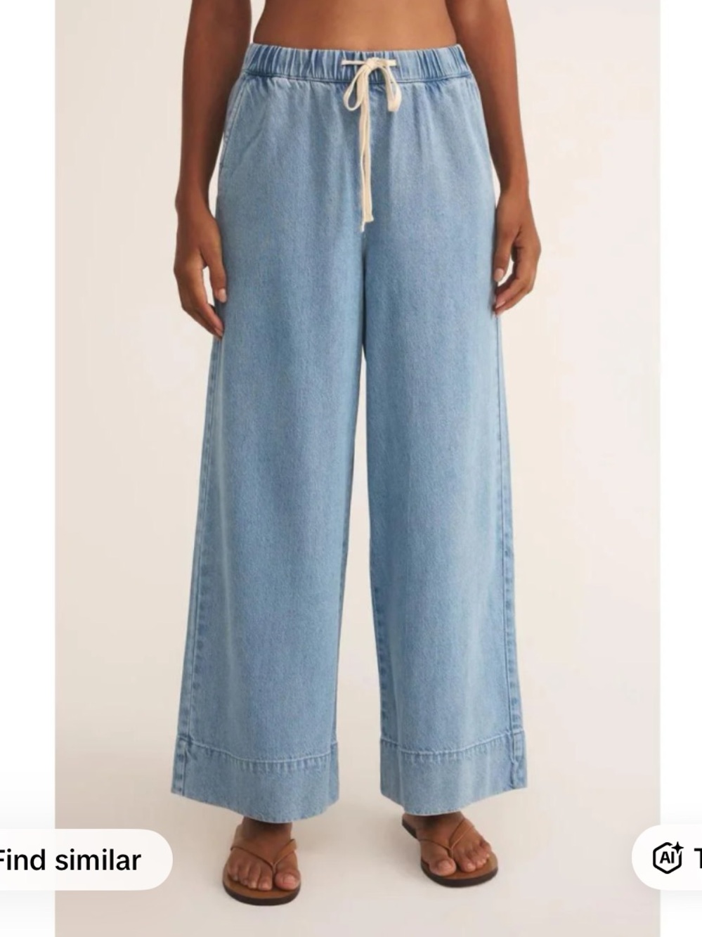 Z Supply Weston Luxe Soft Denim Pant - 
Light Vintage Indigo / Small